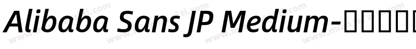 Alibaba Sans JP Medium字体转换